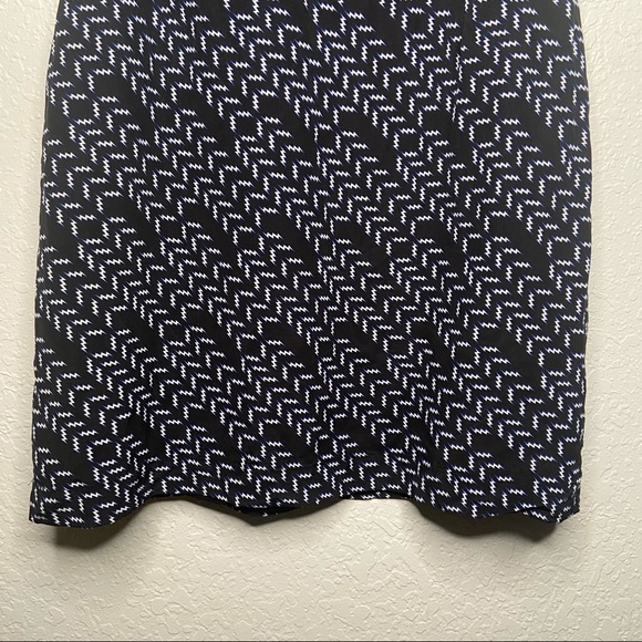 Fossil Short Sleeve A Line Silk Dress Black Size 4 - Picture 4 of 9